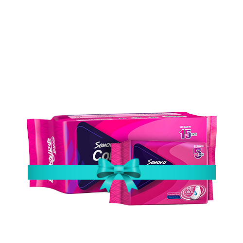 Senora Confidence Sanitary Napkin Panty System (Buy 15 Pads Get 5 Pads Free)~1 Pcs