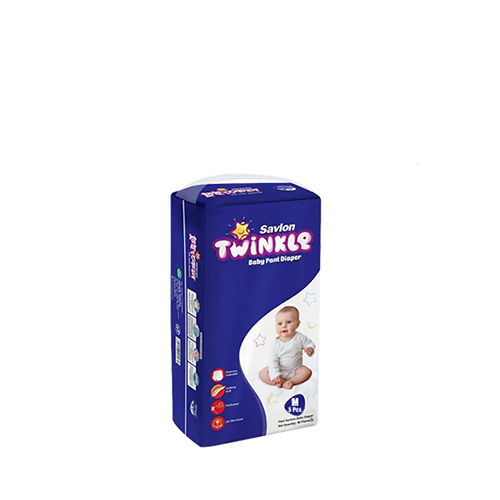 Savlon Twinkle Baby Pant Diaper Medium Size (6-12kg)~5 Pcs