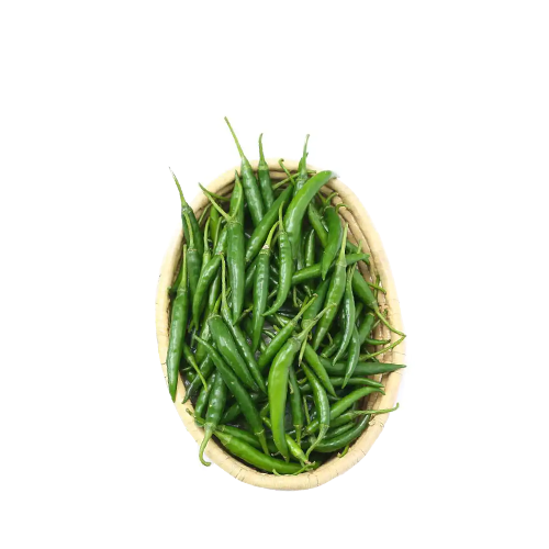 Kacha Morich (Green Chilli)~500Gm