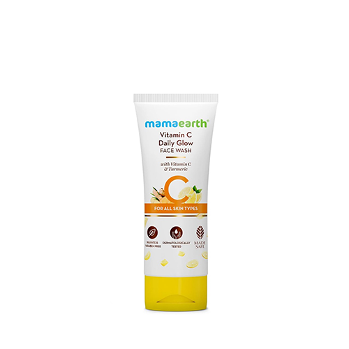 MamaEarth Vitamin-C Daily Glow FaceWash With Vitamin-C & Turmeric~100 ml