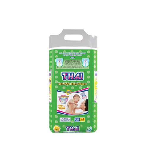 Thai Pant Style Baby Diaper xXL Size (18+ Kg)~24 Pcs