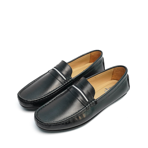 Black Color Moccasin (Crm-37)~ 1 Pair