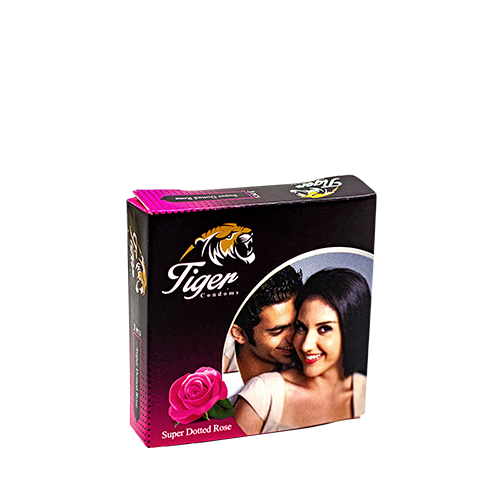 Tiger Super Dotted Rose Flavour Condom~(3 pcs/Pack)