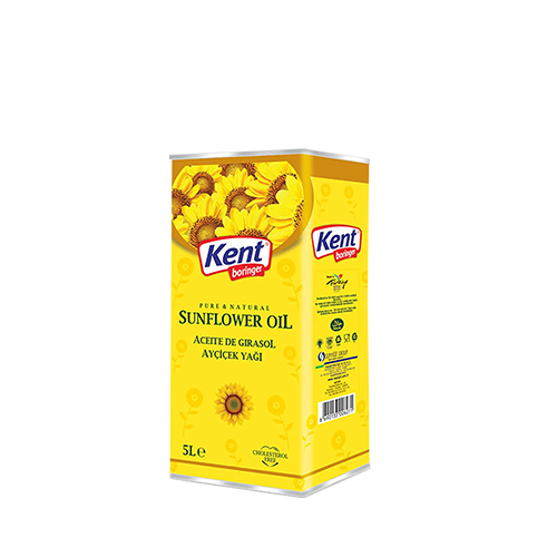 Kent Boringer Sunflower Oil Tin~ 5 Ltr