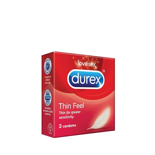 Durex Thin Feel Love Sex Condoms~(3 pcs/Pack)