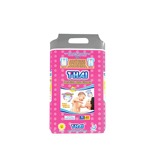 Thai Pant Style Baby Diaper Medium Size (5-12kg)~40 Pcs