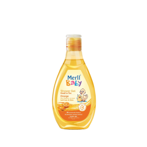 Meril Baby Shower Gel Head to Toe (Orange)~100 ml