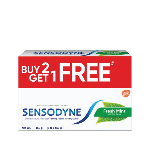 Sensodyne Toothpaste Fresh Gel Combo pack (Buy 2+1 free)