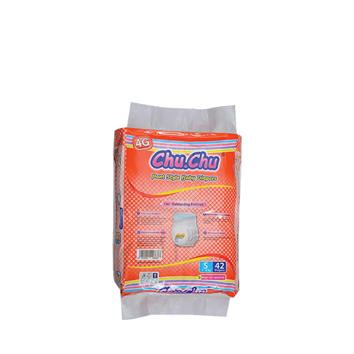 Chu. Chu Pant System Baby Diaper Small Size (4-8 kg)~42 Pcs