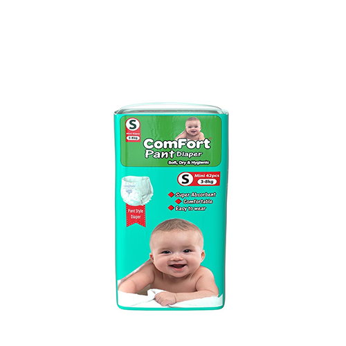 Comfort Pant Style Baby Diaper Small Size (3-8 kg)~42 Pcs