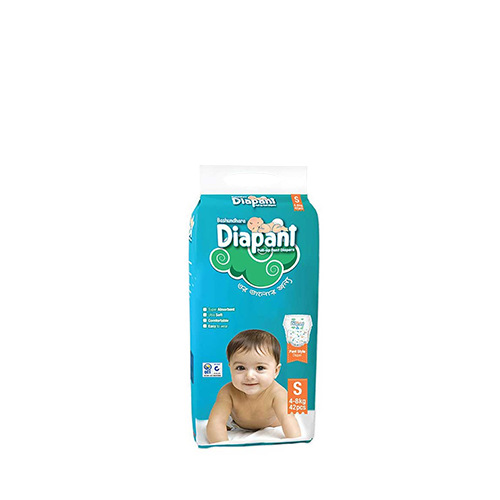 Bashundhara Diapant Pant Style Baby Diaper Small Size (4-8 kg)~42 Pcs