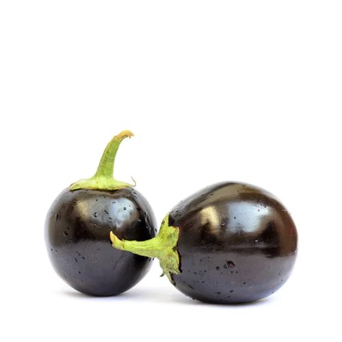 Gol Kalo Begun (Round Black Brinjal)~500Gm