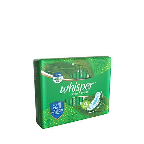 Whisper Ultra Clean Wings Sanitary Pads XL~(8 Pads/Pack)