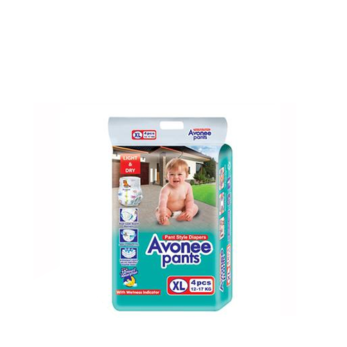 Avonee Baby Pant Diaper XL Size (12-17 Kg)~4 Pcs