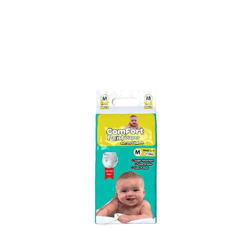 Comfort Pant Style Baby Diaper Medium Size (7-12 kg)~5 Pcs
