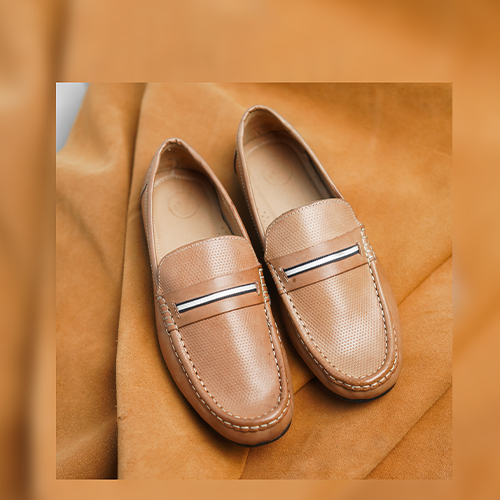 Brown Color Moccasin (Crm-37)~ 1 Pair