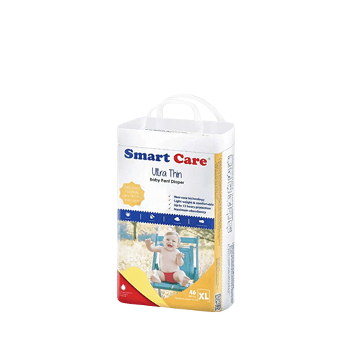 SmartCare Ultra Thin Pant System Baby Diaper XL Size (12-17 Kg)~ 46 Pcs