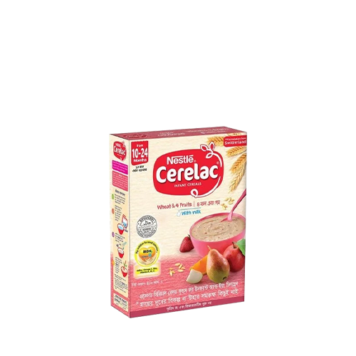 Nestlé Cerelac Wheat with 4 Fruits Milk Powder (10-24 Months)~ 350 Gm