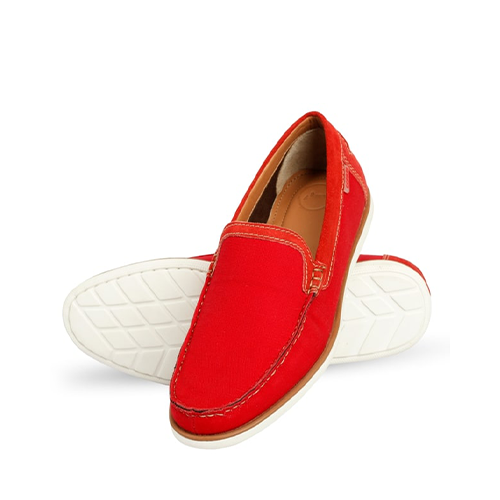 Stylish Red Color Moccasin (Crm 09)~ 1 Pair