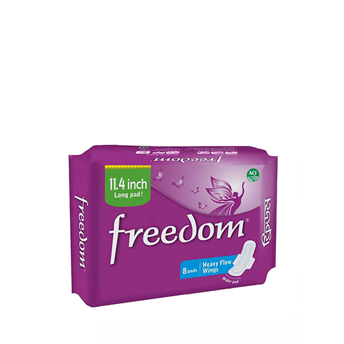 ACI Freedom Heavy Flow Sanitary Napkin Pads~(8 Pads/Pack)