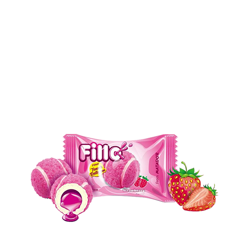 Matador Fillo Tennis Ball Gum Strawberry Flavor~ 1 Pcs
