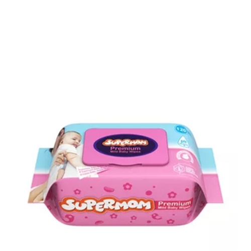 Supermom Premium Mild Baby Wipes~120 Pcs