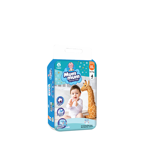 Mum Mum Baby Pant Diaper (XXL Size/4 pcs)