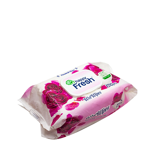 Happy Fresh Wet Wipes With Fliptop~ 120 Pcs