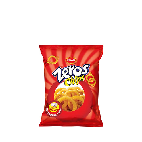 PRAN Zeros Chips Onion Flavor~ 15 Gm