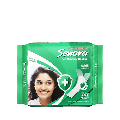 Senora Regular Belt System Sanitary Napkin Pads~(15 Pads/Pack)