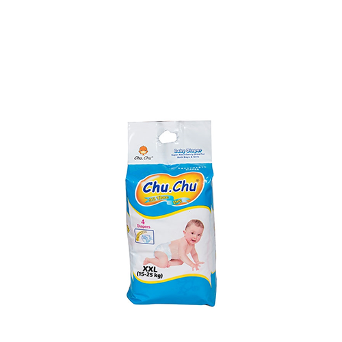 Chu. Chu Pant System Baby Diaper xXL Size (15-25 kg)~4 Pcs
