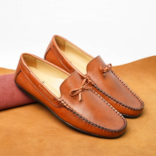 Premium Brown Color Moccasin (Crm 02)~ 1 Pair