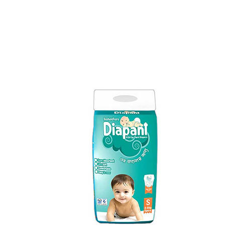 Bashundhara Diapant Pant Style Baby Diaper Small Size (4-8 kg)~5 Pcs