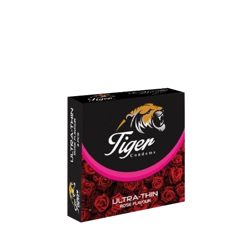 Tiger Ultra Thin Rose Flavor Condom~(3 pcs/Pack)