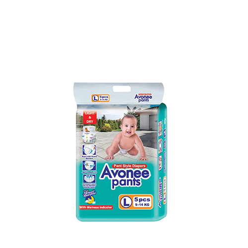 Avonee Baby Pant Diaper Large Size (9-14 kg)~5 Pcs