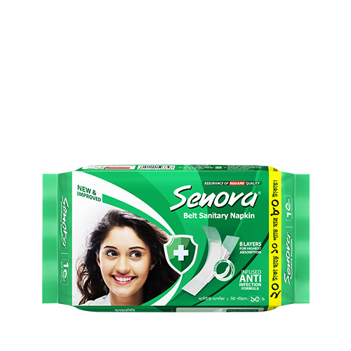 Senora Regular Belt System Sanitary Napkin Pads~(10 Pads/Pack)