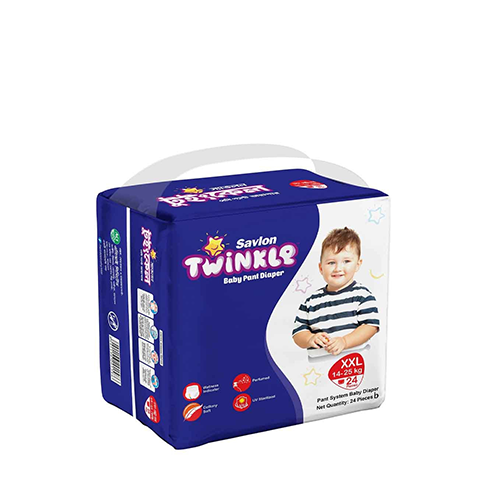 Savlon Twinkle Baby Pant Diaper xXL Size (14-25kg)~24 Pcs